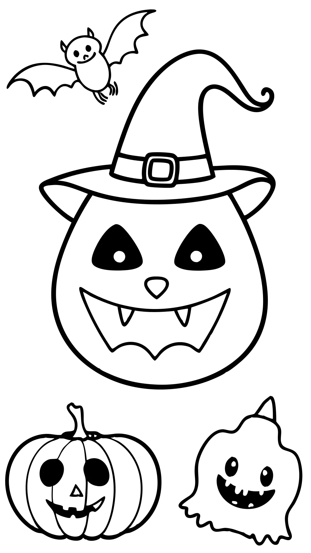 coloriages d’Halloween pour les enfants d’âge préscolaire